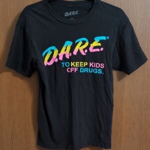 D.A.R.E. Black Graphic Tee - Short Sleeve